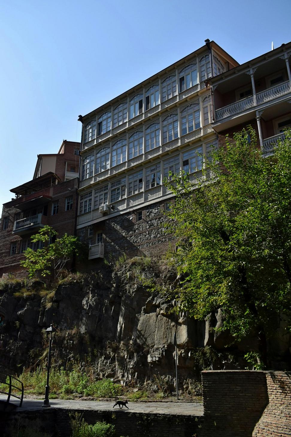 Residential volcanic stone design